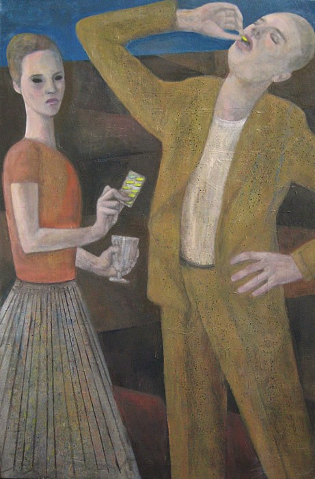 Die bittere Pille | Öl auf Leinwand | 120x80cm | 2010