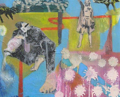 Keine Macht dem Bösen II | Öl und Lack auf Leinwand | 35x40cm | 2011