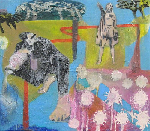 Keine Macht dem Bösen II | Öl und Lack auf Leinwand | 35x40cm | 2011