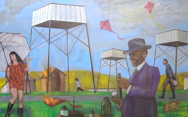 Regenmacher I | 100x140cm | Öl auf Leinwand | 2013