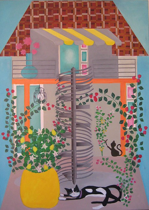 Terasse 3 | 140x100cm | Acryl auf Leinwand | 2016 PrevNext